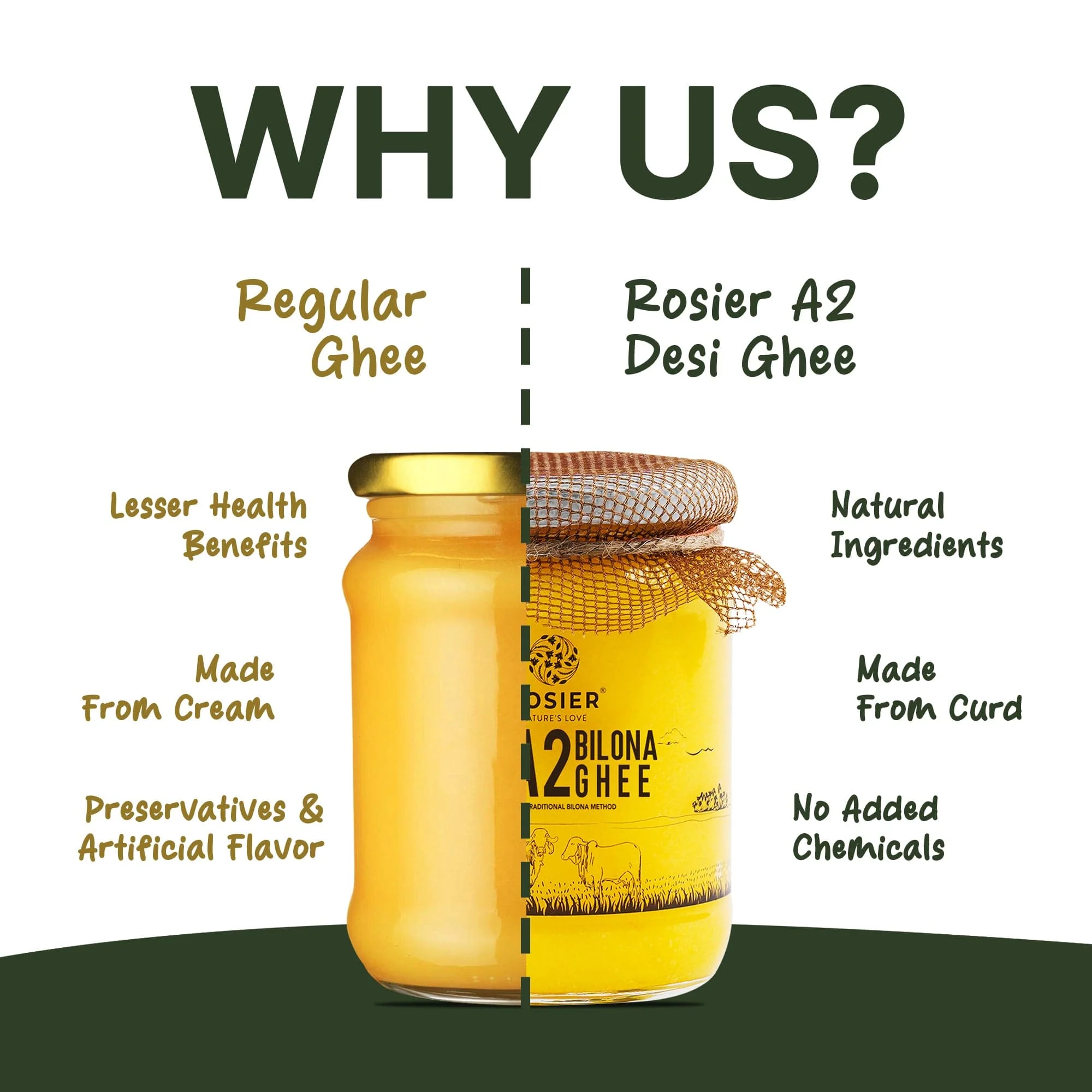 Gir Cow A2 ghee - Made From Curd (Pack of 2) - Image 3