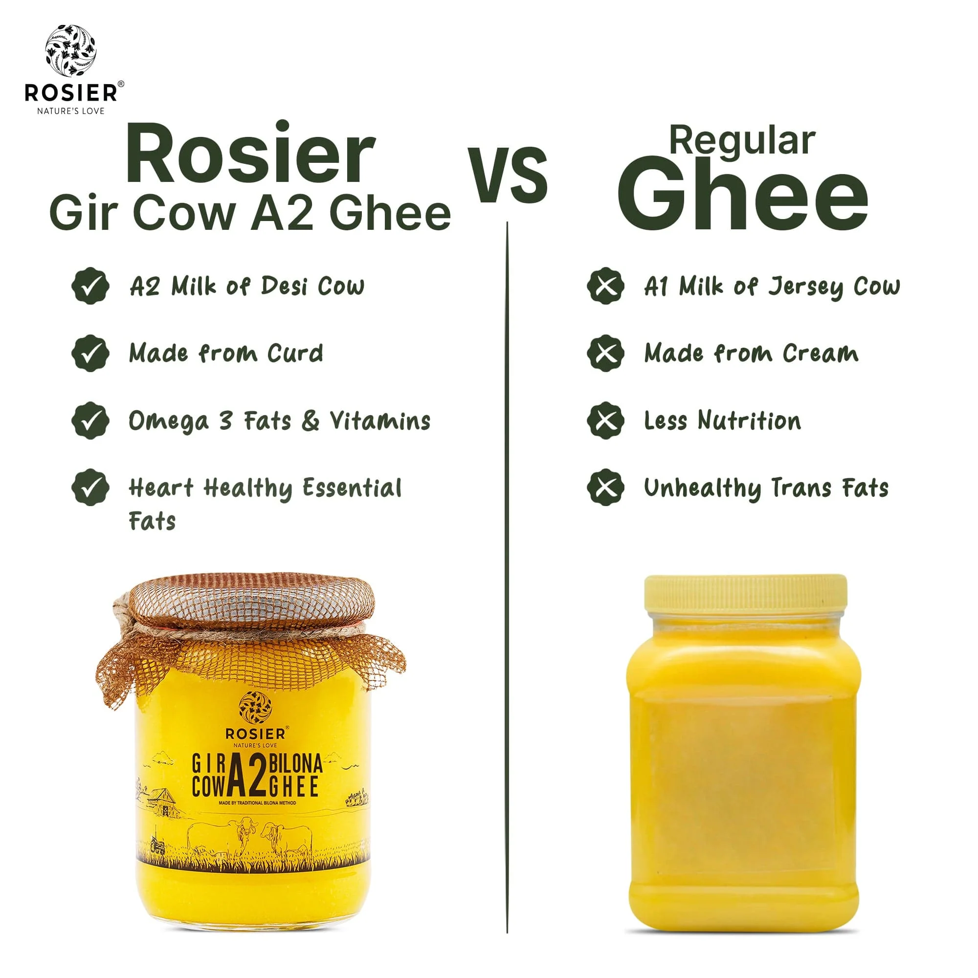 Gir Cow A2 ghee - Made From Curd (Pack of 2) - Image 5