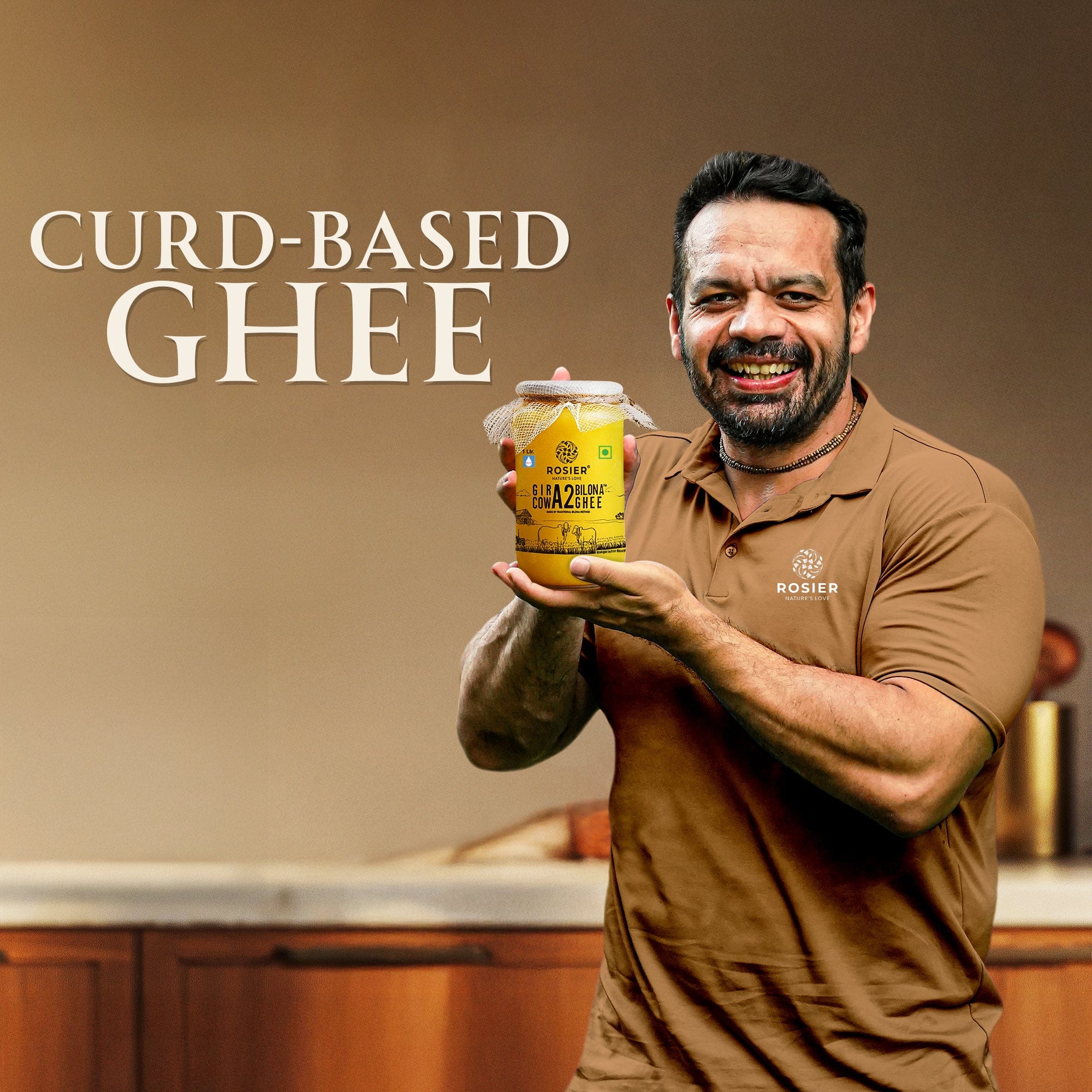 Gir Cow A2 ghee - Made From Curd (1 Ltr) - Image 3