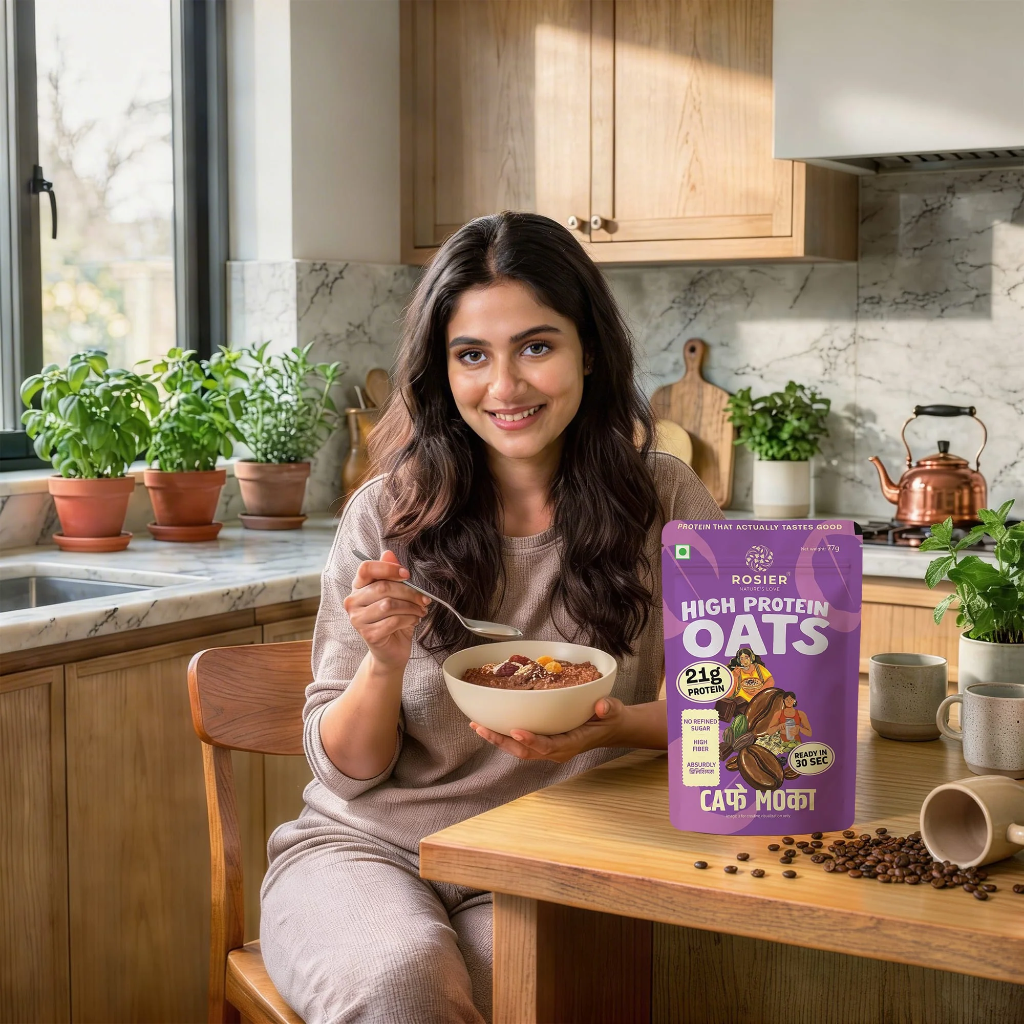 High Protein Oats - Cafe Mocha - Image 4