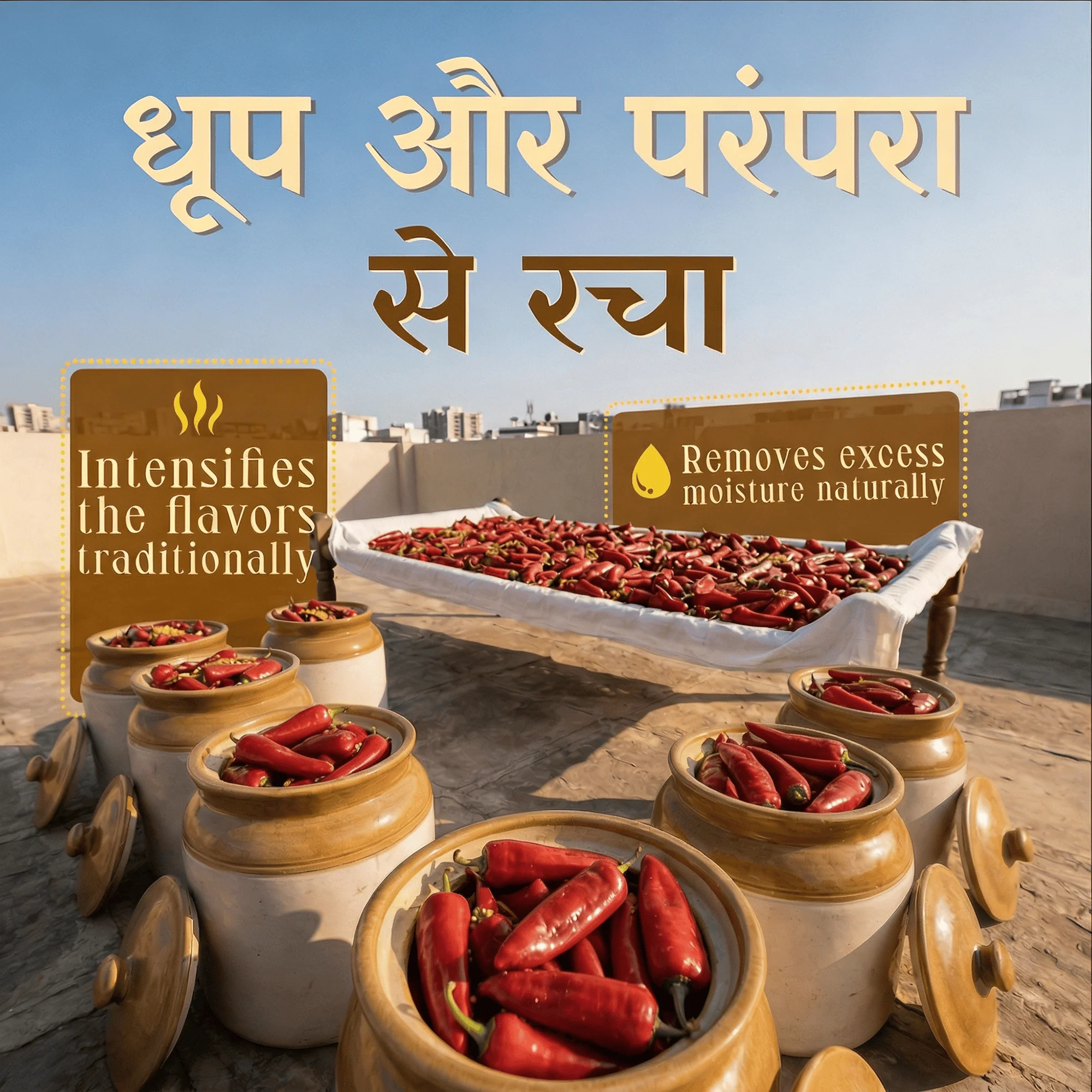 Red Chilly Pickle - Natural Sun Dried - Image 3