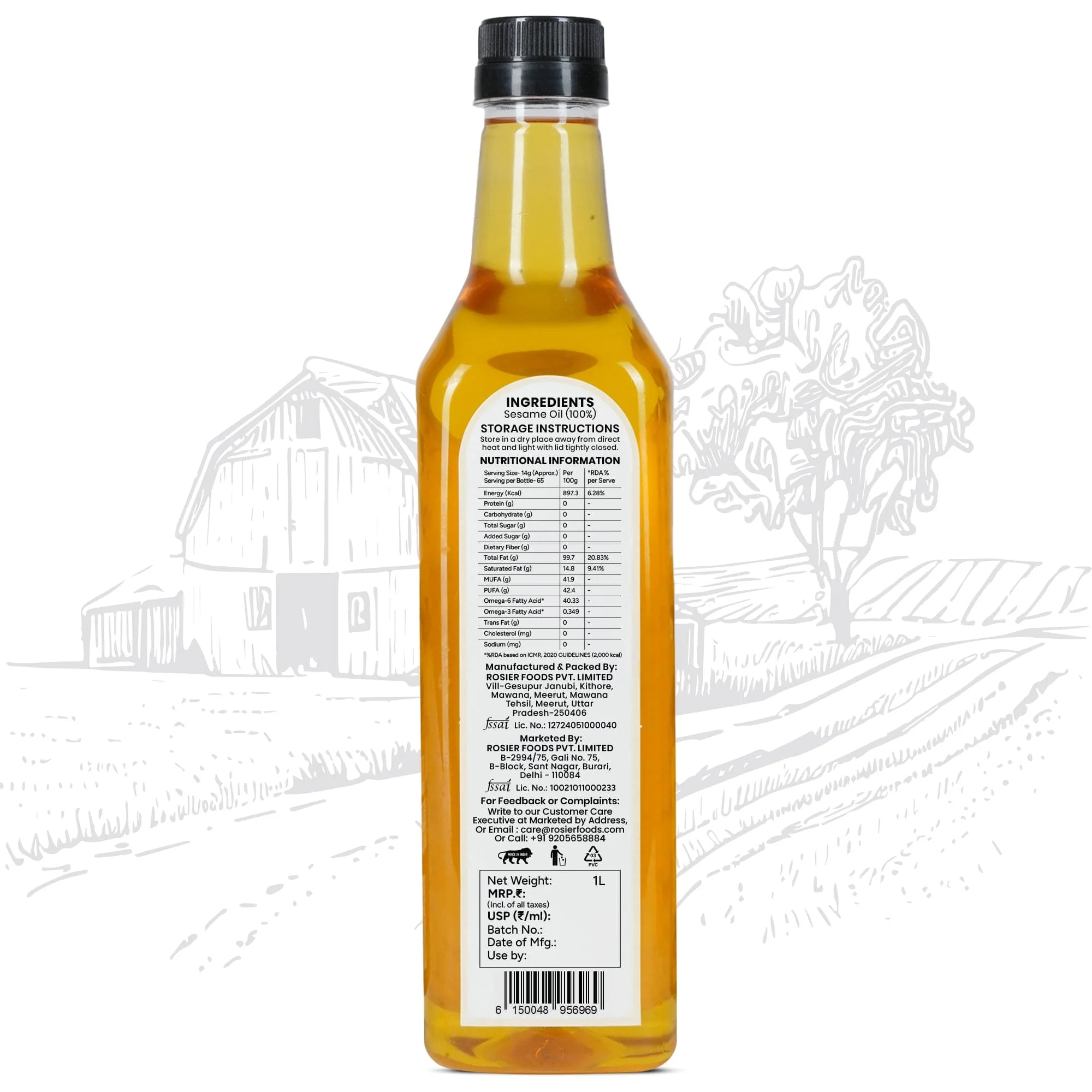 Stone Pressed Sesame Oil - Image 2
