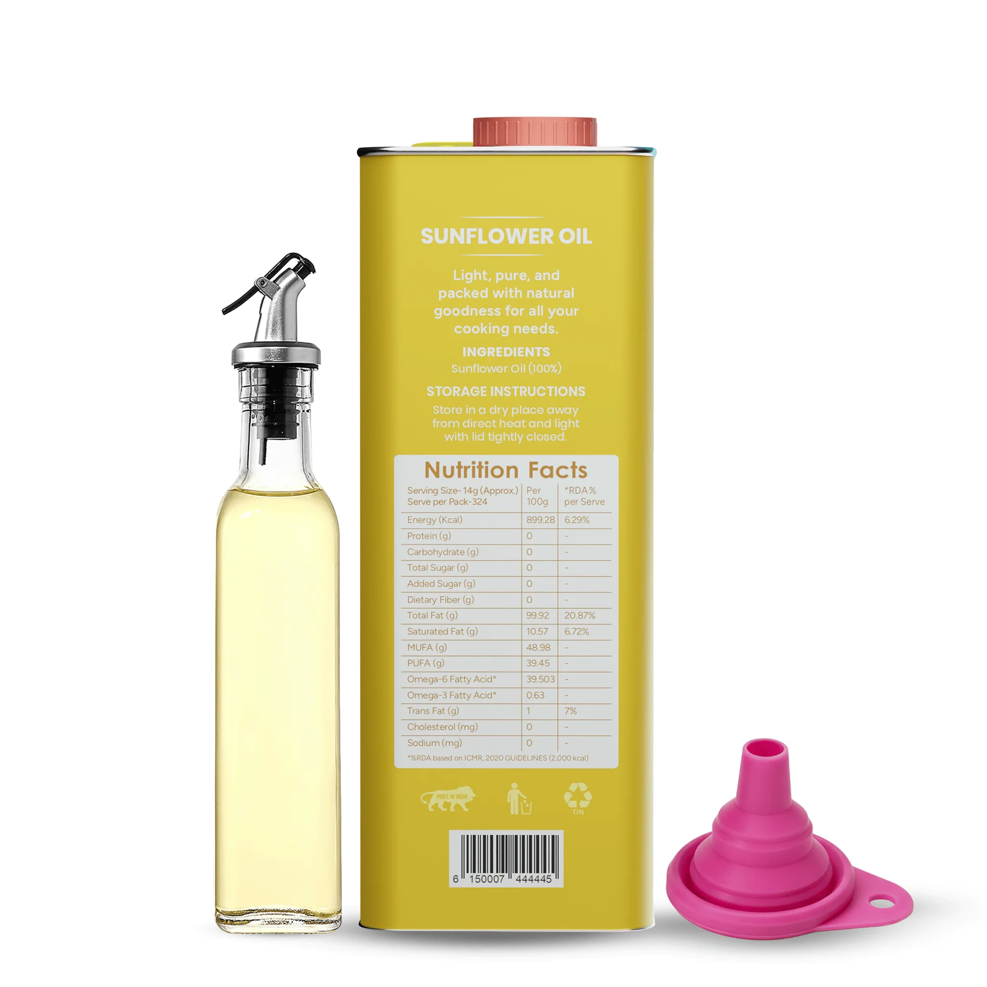 Stone Pressed Sunflower Oil WIth Oil Kit (5 Ltr) - Image 2