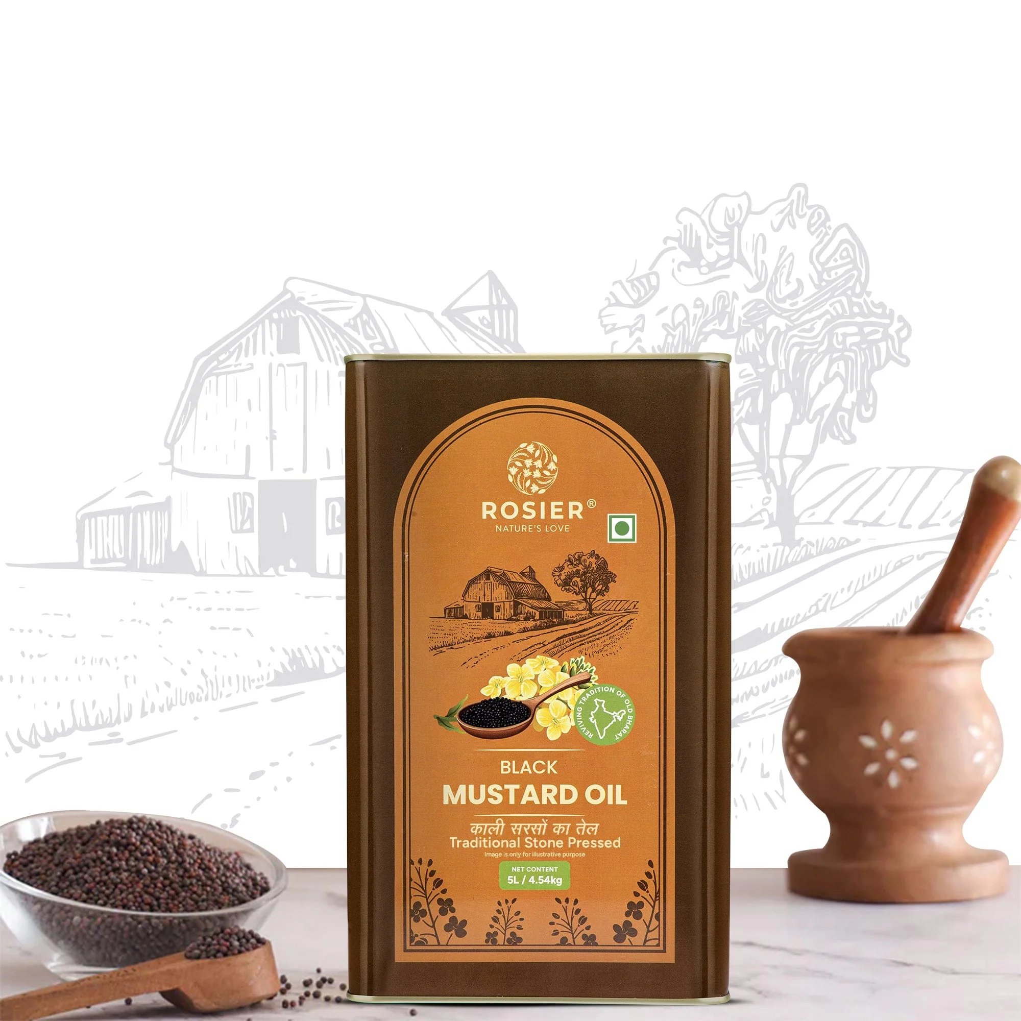 Stone Pressed Black Mustard Oil - Image 12