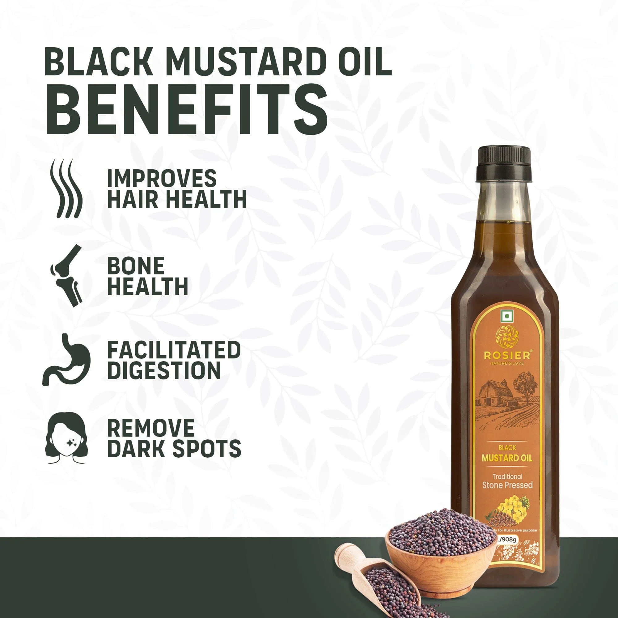 Stone Pressed Black Mustard Oil - Image 5