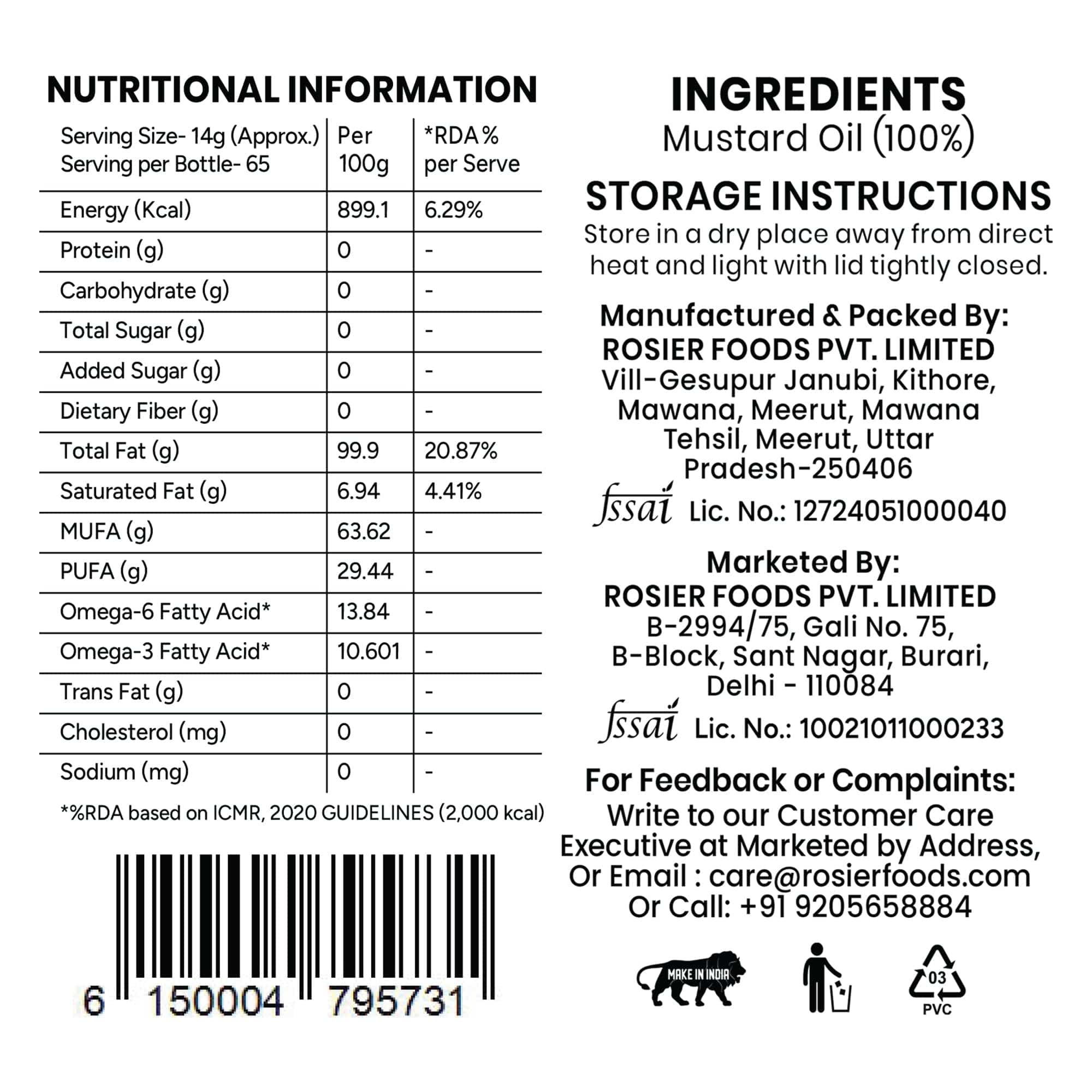 Stone Pressed Black Mustard Oil - Image 8