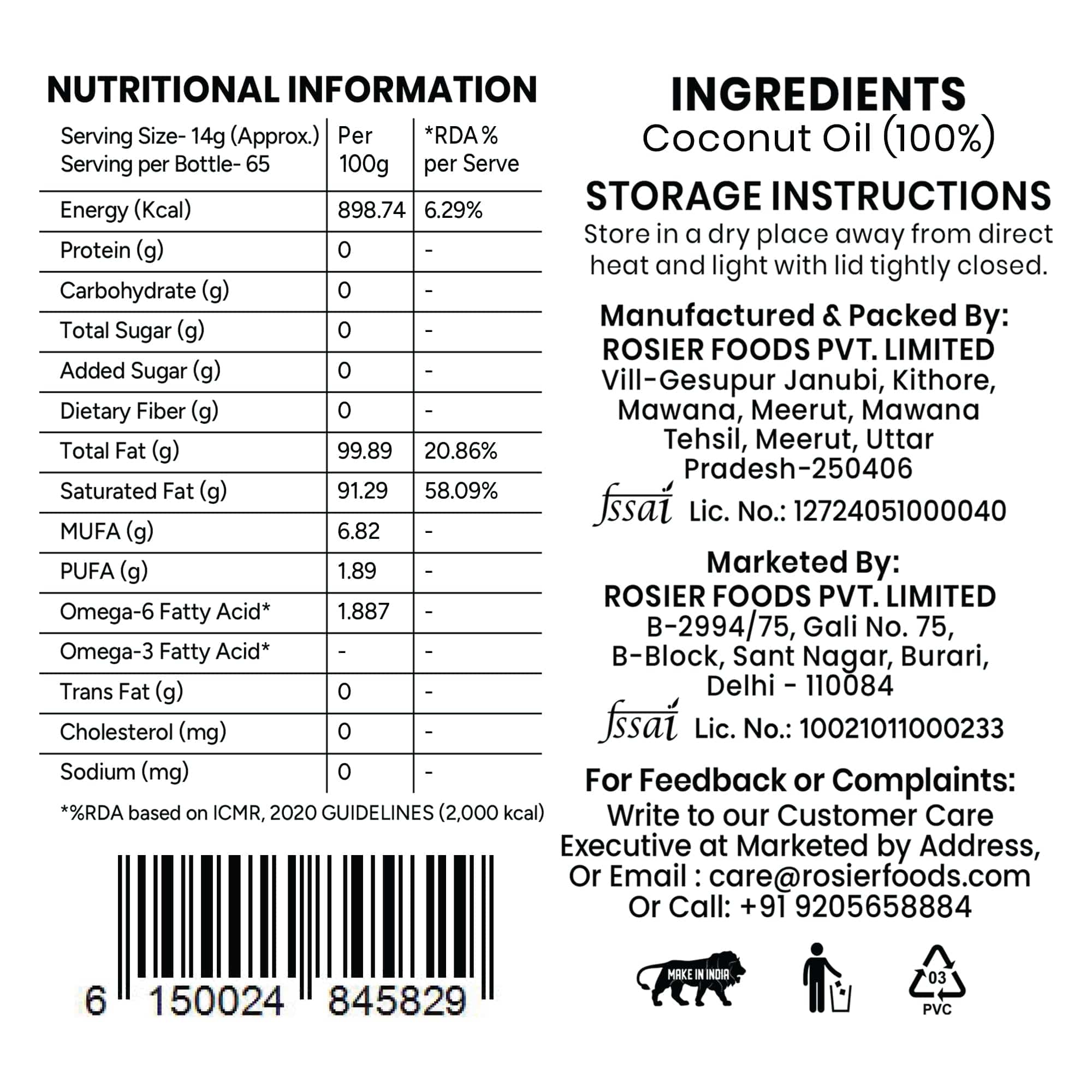 Stone Pressed Coconut Oil - Image 8